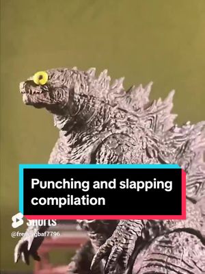 A post by @freddygbaf202 on TikTok caption: Punching and slapping compilation  Credits: @Eddie @RackaRacka @LORD JK  #stopmotion #godzilla #compilation #animation #godzillamemes #hiyatoys #funny #punching #stopmotionanimation #actionfigures #freddyfazbear #fnaf #kaijus #slapping #monsterverse 