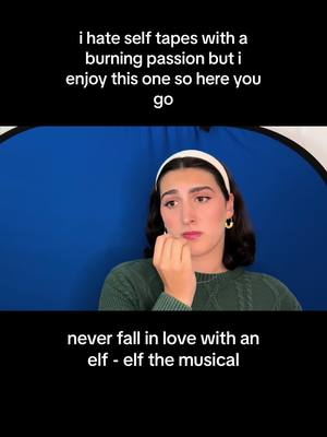 A post by @kelliepetrosian on TikTok caption: ive fallen into the “posting self tapes online” trap oops #broadway #musicaltheatre #singing 