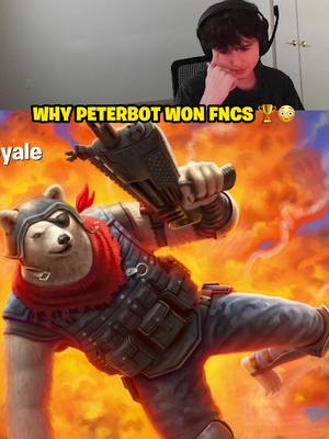 A post by @bugha on TikTok caption: why Peterbot won FNCS🏆😳 #fyp #foryou #foryoupage #viral #trending #gaming #fortnite #bugha #peterbot 