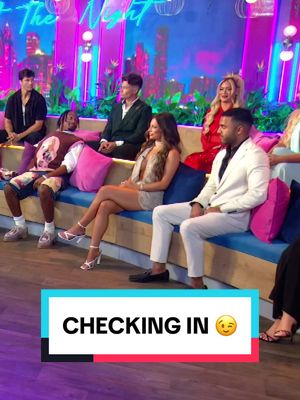 A post by @loveislandusa on TikTok caption: Wondering if ‘fawk’ will make it onto a neon sign next year. 🤔 #LoveIslandUSA 