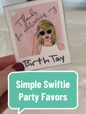 A post by @amandaseghetti on TikTok caption: I love these Swiftie party favor bags that Aren and I put together for her upcoming Taylor Swift themed birthday party! These party favors are super affordable and I love that they are simple and not junky things that the kids will toss or break within a day or two. I hope they love them as much as we do! Come on party day — we are READY FOR IT!! 🐍 🪩🫶🏻 @Taylor Swift @Taylor Nation  #taylorswift #taylorswiftparty #taylorswiftpartyideas #taylorswiftpartyfavors #taylorswiftpartytheme #swiftieparty #swiftiebirthday #birthdaypartyideas #girlsbirthdayparty #birthdaypartythemes #swifttok #taylornation #erastour #goodiebags #partyfavors #birthdayera #readyforit #reputation 