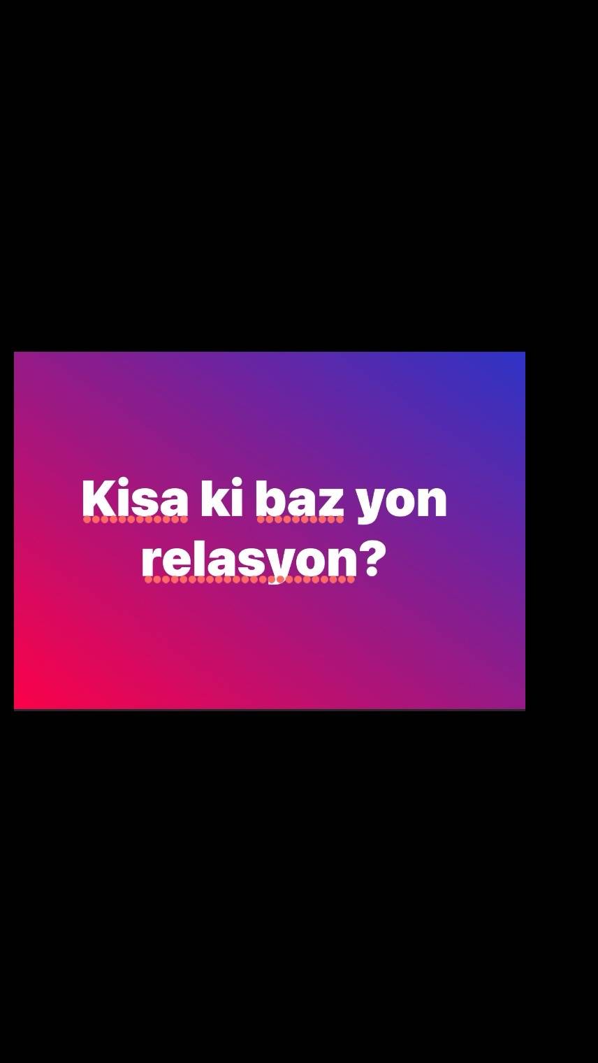 A post by @wesmotivasyon on TikTok caption: Vin pataje ak nou nan relasyon ou ye a kisa ou konsidere kòm baz ki kenbe relasyon sa solid #relasyon #amour #lanmou #amoureux #haitiantiktok🇭🇹 #tiktokhaitienne🇭🇹🇭🇹 #wesmotivasyon #motivation #fypシ゚viral  #foryoupage 