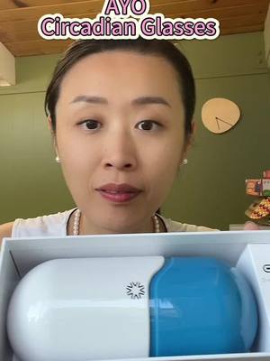 A post by @dr.yishan on TikTok caption: 10% off coupon: deepintosleep. I am trying these right now every morning, very helpful for energy boosting and sleep adjustment 👍 #circadianrhythm #bluelight #glasses #sleep #morning #energy #lighttherapy #dryishan 