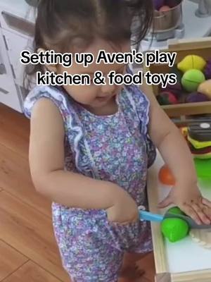 A post by @candytoyshow on TikTok caption: Adding more food toys to Aven's #kidcraft kitchen play area! #vintagekitchen @Melissa & Doug @IKEA USA @IKEA @Product reviews  #toykitchen #toyunboxing #pretendplay #pretendplaytoys 