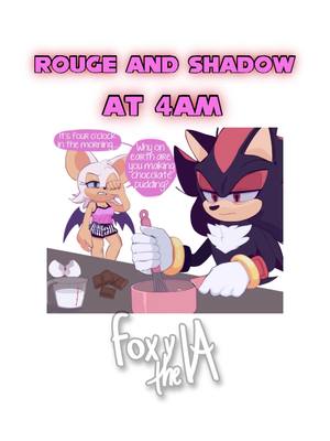 A post by @f0xximusic on TikTok caption: #sonic #comicdub #shadowthehedgehog #voiceover #voiceacting #shadow #foxytheva #rougethebat #relatable 