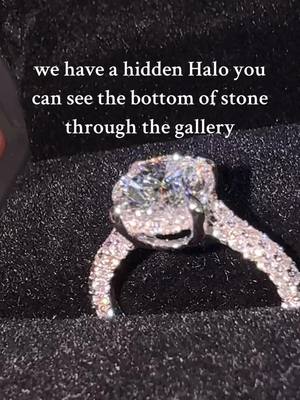 A post by @roccothejeweler on TikTok caption: So proud of this one. The setting is absolute perfection 👌🏼 full pavè diamonds all around while still maintaining the elegance of an engagement ring. The subtle beauty of being able to see the full 2ct #natural diamond through the gallery is stunning. Made this for a friend.  #naturaldiamonds #organicdiamonds #roccothejeweler #engagementring #2ctdiamond #roundbrilliant #fyp 