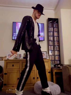 A post by @moonwalkers250609 on TikTok caption: My first time posting myself doing the billie jean dance, hope you enjoy ❤️ #fyp #fypシ #4you #foryoupage #foryou #moonwalkers #forupage #foru #billiejean #impersonation 