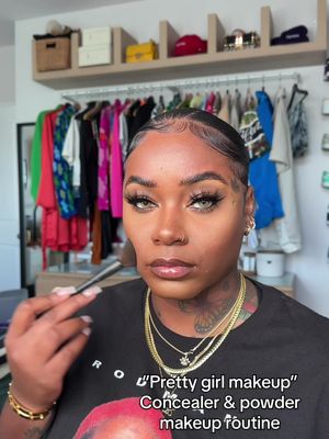 A post by @laurasiaandrea on TikTok caption: The skin has been SKINNINN lately 🥹 I have a skin journey from when i first started till now and its come such a long way! This is the first time ive really done a minimal barely anything #MakeupRoutine and it looks like i have on a full beat 🥵🙃 So proud 🥲 Let me know if you want a detailed voiceover and this hair tutorial is already up 🙏🏾🧚🏾‍♀️ Products used: @milkmakeup hydro grip eye primer Milk makeup blurring primer @ONE SIZE BEAUTY mattifying primer 🔥🔥🔥 Milk makeup hydro grip face primer @Sephora Collection best skin ever comcealer | 50,55 Sephora collection orange color corrector @DanessaMyricksBeauty lift & flex concealer | 16 @Fenty Beauty retouch concealer | 330 @IT Cosmetics sun blush | sunray 40 @Anastasia Beverly Hills cream bronzer | hazelnut @Laura Mercier ultra blur setting powder | translucent honey @Haus Labs by Lady Gaga velvet bronzer | deep 11 @kissproducts ienvy mink 3d lashes | 19 Fentybeauty instamatte blotting powder @Desio Color Contact Lenses 3 tone tender hazel Use code “LAURASIA10” for 🤑🤑 off!! #laurasia #laurasiaandrea #pcos #laurasia_yt #laurasiaandreapcos #fyp #explore #blackgirl #viral #5k #slickback #makeup #makeuptutorial #makeuptransformation 