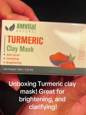 A post by @paper_squishies_333 on TikTok caption: #turmericmask #skincare #TikTokShop  #foryoupage #fyp #amvitalnatural #turmericclaymask 