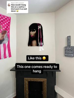 A post by @royalcustomrugs on TikTok caption: Replying to @Sid I think wall decor is the better option too 😅 #nicki #nickiminaj #kaicenat #kai #barbz 