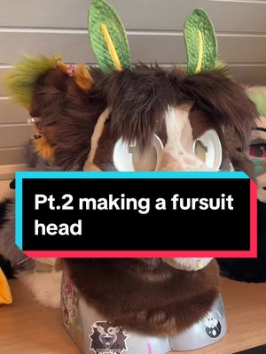 A post by @sheenitude on TikTok caption: Pt2- all the fur work! Nect up is lining 🫶  #furry #fursuit #fursuitmaker 