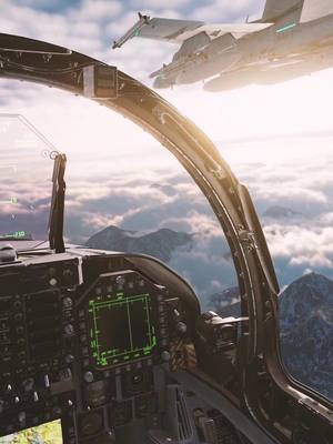 A post by @masterarm_tiktok on TikTok caption: F-18 Belly Check #dcs #simulator #military #fighterjet 