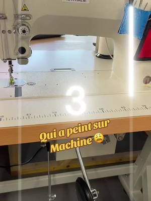 A post by @maman_de_azadlarmenien on TikTok caption: C’est pas moi qui ma mis de la peinture sur ma machine 😂😂😂#machineacoudre🧵 #machineindustriel #couturiere#couturiereprofessionnelle #coudre#machine #peinture #sewingmachine #sewing 