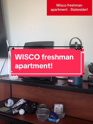 A post by @jeffreyselden on TikTok caption: Juat dropped off my son at #universityofwisconsin and am loving his freshman apartment!   Can i be a student again?  #wisconsin #gobadgers #statesiderliving #wisco 