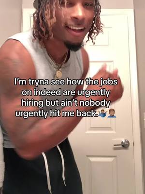 A post by @king.anthonyg on TikTok caption: Atp indeed a whole scam😂🙇🏽‍♂️#fyp #foryou #foryoupage #viral #indeed #summerjobs #relatable 