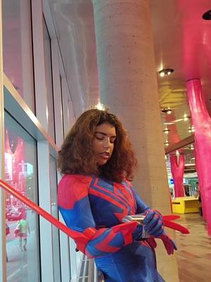 A post by @coffee__cos on TikTok caption: #spiderverse#miguelohara#spiderman2099#spiderversrcosplay 