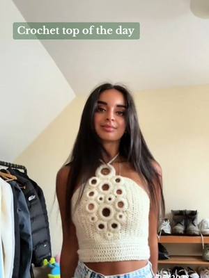 A post by @woolandcrochet on TikTok caption: #onthisday #crochet #crochettop #crochetersoftiktok #creative #crochetpattern #crochettutorial #handmade #tryoncrochet #SmallBusiness #foryou #crochettiktok #crochetoutfit #sentro #crochetoutfits 