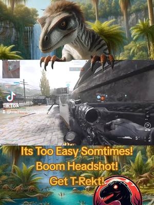 A post by @koacreepin4lifegaming on TikTok caption: It's Too Easy Sometimes! Boom Headshot! Get T-Rekt! #cod #mw3 #fyp #gaming #viralvideo 