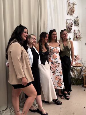 A post by @nikita.norkus on TikTok caption: wholesome paint & sip event with my bride or dies🕊️🍋✨ @Ever After Bridal Content capturing some cute clips from the day! thank you @Augustin Évents for a lovely day! #paintandsip #bridetobe #2025bride #fyp #bridal #minivlog 