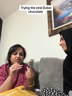 A post by @aishaesthetics on TikTok caption: Overhyped. Mid #dubaichocolate #asmr