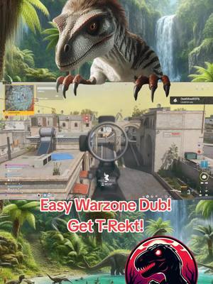 A post by @koacreepin4lifegaming on TikTok caption: Easy Warzone Dub! Get T-Rekt! #warzone #mw3 #cod #fyp #videogames 