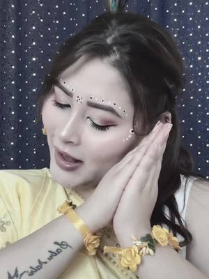 A post by @sahara_karki on TikTok caption: Happy Janmashtami … 🦚🪈 #nepali #nepalitiktok #nepal #colorado #CO #USA #janmashtami #happy #dressup #trending #fypage #fy #foryou #foryoupage #trend #attempt #krishna #radhakrishna #Australia #uk #hajuraama 