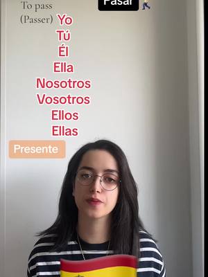 A post by @taniagolnaz on TikTok caption: El verbo pasar en el presente de indicativo #conjugaciondeverbos #apprendrelespagnol #aprendresurtiktok #tiktokacademie #apprendreleslangues #apprendreleslangues #aprenderespañol #aprenderentiktok 