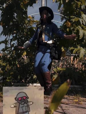 A post by @vicioussnek on TikTok caption: Jingle jangle dance #fallout #cosplay #falloutnewvegas #fallout4 #falloutcosplay #fallout76 