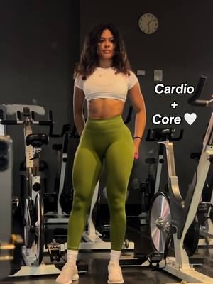 A post by @flor.delarosa on TikTok caption: Another abs/core & cardio workout as requested 🤍✨ #motivation #GymTok #coreworkout #gym #abworkout 