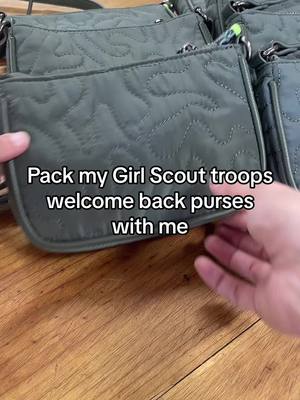 A post by @nichol3_ann3 on TikTok caption: This was so much fun to do! I hope they enjoy them 🤎👜 #part2 #packwithme #fyp #foryou #girlscouts #brownie #scouts 