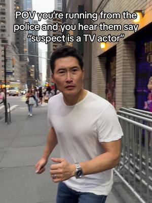 A post by @danieldaekim on TikTok caption: Officer, I’m more than just a tv actor. Come see me on #Broadway in David Henry Hwang’s play, “Yellow Face” at the @Roundabout Theatre Company starting Sept 13. 😉