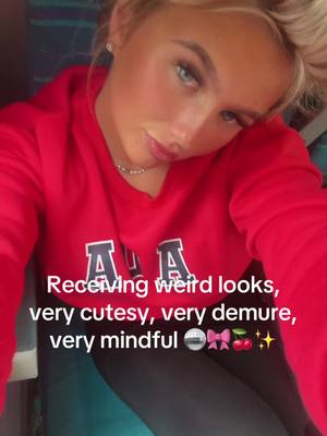 A post by @abbyleahillwood on TikTok caption: 💅🏼💅🏼💅🏼#cutesy #demure #mindful #fyp 