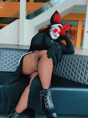 A post by @artemis_saki on TikTok caption: All mine…Darling 😏 #a#alastora#alastorcosplay#a#alastorhazbinhotelh#hazbinhotelh#hazbinhotelcosplayhazbinhotelalastor 