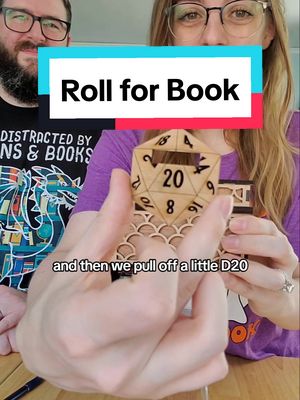 A post by @thebookishcouple on TikTok caption: what do you think the dice gods would have you read next? 🤓📚 Go to the 🔗 in our bye-oh to grab one for yourself! 🤍 #BookTok #rollforbook #books #bookishcouple #bookish #dnd #fyp #foryou #tabletop #dice #nerdy 