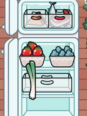 A post by @tocawhizza on TikTok caption: organise/restock my fridge with me!!#toca #tocaboca #foryou #tocaworld #fyp #organise #restock 