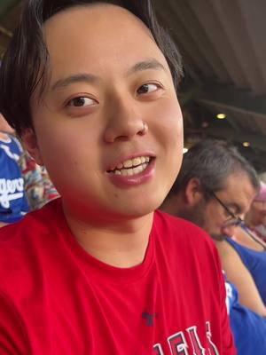 A post by @agfantasmic on TikTok caption: we 💙 baseball @andy ⚾️🍺 #gododgers#angelstadium#fyp#baseball