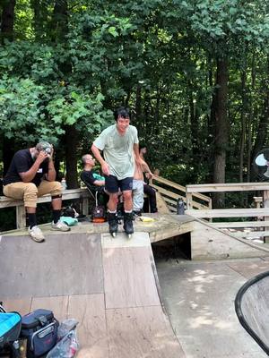 A post by @shred.e on TikTok caption: Ultimate backyard setup! #rollerblading #aggressiveinline @Rollerblade 