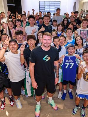 A post by @lukadoncic on TikTok caption: Thank you to all of the fans that came out to see me and show support during my trip to China.  🇨🇳🙏🏻