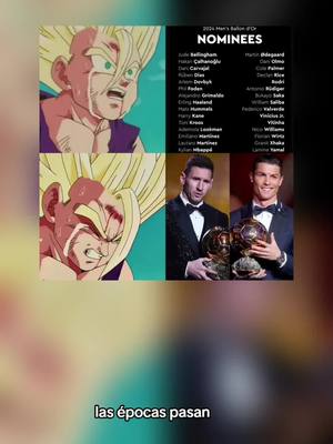 A post by @satagul on TikTok caption: No están nominados ni cr7 ni Messi en el #balondeoro 