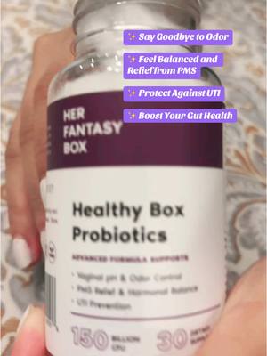 A post by @paper_squishies_333 on TikTok caption: @Her Fantasy Box  #fyp #herfantasybox #probiotics #healthyboxprobiotic #completesupportforfeminine #completesupportforfemininehealth 