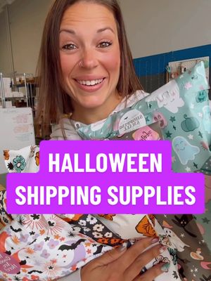 A post by @magicalmailers on TikTok caption: ⭐️THIS IS HALLOWEEN; SHIPPING SUPPLY EDITION ⭐️ The most fun Magical Mailers ever! #polymailers #shippingsupplies #tiktoksmallbusiness #smallbiztiktok #shippingorders #packanorderwithme #boutiqueowner #boutiqueshopping #smallbiz #packagingideas 