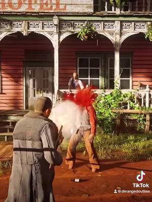 A post by @derangedoutlaw on TikTok caption: RDR2 Brutal Moments 🔥   #foruyou #reddeadonline #reddedredemption2 #rdr2 #arthurmorgan #rdr2online #GamingOnTikTok #rdr2 #reddead2 #rockstargames #rockstargames #fypツ #reddead2 #brutal #gyfyp #w 