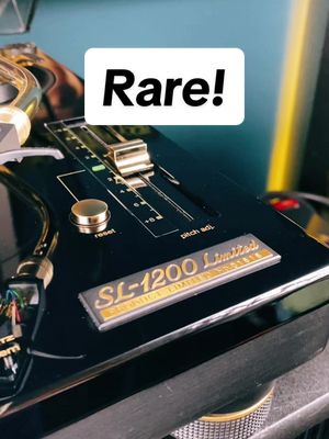 A post by @referenceaudio on TikTok caption: Efter gediget poleringsarbete, service och putsning står denna SL-1200LTD klar. ✅ Fantastiskt fint spelare med detaljer i 24K guldplätering och endast 5000ex tillverkade. 🏆#technics #technics1200 #recordplayer #vinylplayer #lp #skivspelare #vinylspelare #vinyl #rare #hifi #stereo #vintage #retro #highend #goldplated #secondhand #begagnat #referenceaudio 