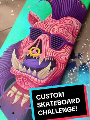 A post by @daynoart on TikTok caption: WHAT SHOULD I PAINT NEXT?! #art #daynoart #skateboard #whiteboardart #drawing#fyp 