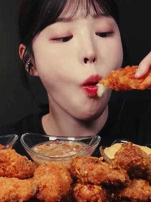 A post by @bokibitesasmr on TikTok caption: Crispy Fried Chicken Mukbang #boki #bokiasmr 