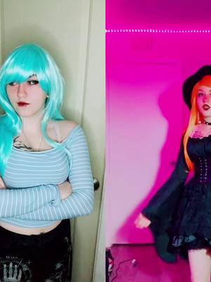 A post by @pastelmelancolie on TikTok caption: #duet with @🌻 Blooming HoneyBee 🐝 #pastelslucinda #pastelskatelyn #katelynfirefist #aphmau #loverslanecosplay #aphmaucosplay #katelyncosplay #mystreetcosplay #mss3 #mystreetloverslane #mss3cosplay #Lucinda #lucindacosplay @Aphmau 