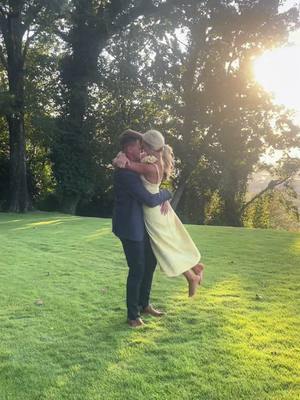 A post by @maddieegiless on TikTok caption: bts of our engagement shoot!! such a magical day with the love of my life!💛 #engagement #pics 