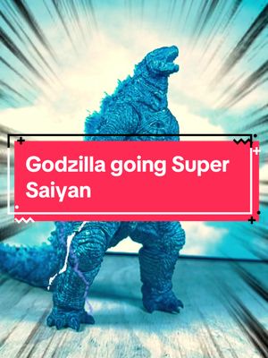 A post by @freddygbaf202 on TikTok caption: Godzilla going Super Saiyan  #supersaiyan #screaming #godzilla #stopmotion #hiyatoys #godzillaxkongthenewempire #actionfigures #actionfigures #monsterverse #kaijus #godzillamemes #stopmotionanimation @soj-uwu 🍶 #canigetahoya 