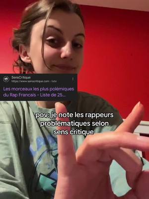 A post by @luciole_81 on TikTok caption: pt.2 des rappeurs à éviter  #rappeursfrancais #rap #rappeurs #feminisme 