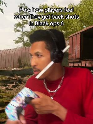 A post by @theycalledmeat on TikTok caption: #greenscreen @Prince Trunkz black ops 6 is built different 😂 #fyp #foryoupage #foryou #treanding #videogames #acting #alljokesguys #blackops6beta #backshots #MoodSwings #omgchallenge #fypシ゚viral🖤video #wowww #gamecollector #headphones #pov #ActingChallenge #fakeplace 